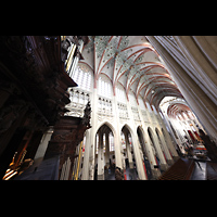 s-Hertogenbosch, Sint Janskathedraal, Blick bers Rckpositiv auf Spiieltisch, Hauptprospekt und in die Kirche