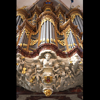 Zwolle, Grote of Sint Michaelskerk, Rckpositiv mit Figurenschmuck