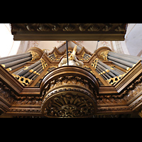 Zwolle, Grote of Sint Michaelskerk, Blick vom Spieltisch nach oben auf den Prospekt