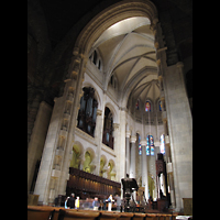 New York City, Episcopal Cathedral of St. John-The-Divine, Chorraum mit Orgel (Nordseite)