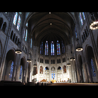 New York City, Riverside Church, Innenraum in Richtung Chor