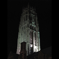New York City, Riverside Church, Turm bei Nacht