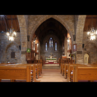 Scarsdale, St. James the Less Episcopal Church, Innenraum in Richtung Chor
