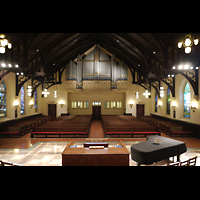 Philadelphia, First Presbyterian Church Germantown, Innenraum in Richtung Gallery Organ