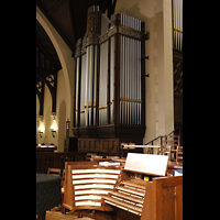Philadelphia, First Presbyterian Church Germantown, Spieltisch und linker Teil der Chancel Organ