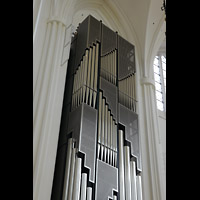 Malm, S:t Petri Kyrka, Chororgel - obere Prospektpfeifenreihen