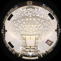 Garden Grove, Christ Cathedral ('Crystal Cathedral'), Gesamter Innenraum, Blickrichtung nach Norden