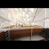Garden Grove, Christ Cathedral ('Crystal Cathedral'), Windladen und Chamaden der Tropeteria der West Gallery Organ