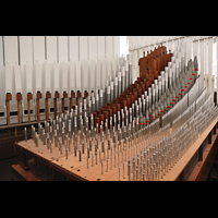 Garden Grove, Christ Cathedral ('Crystal Cathedral'), Gallery Great-Windladen auf der Westseite der Gallery Organ