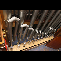 Garden Grove, Christ Cathedral ('Crystal Cathedral'), Gekrpfte Pfeifen der Gallery Great Sub Trumpet