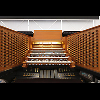 Garden Grove, Christ Cathedral ('Crystal Cathedral'), Alter Spieltisch auf der Sdempore
