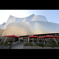 Los Angeles, Walt Disney Concert Hall, Auenbereich des Cafs, Westseite