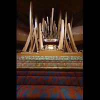 Los Angeles, Walt Disney Concert Hall, Orgelprospekt mit gebogenen Pfeifen des Violon 32' nach Plnen Gehrys