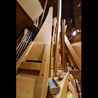 Los Angeles, Walt Disney Concert Hall, Gebogene Prospektpfeifen des Violon 32' nach Plnen von Frank Gehry