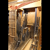 Los Angeles, Walt Disney Concert Hall, Pfeifen im Positiv, Wellenbrett und Trakturabgnge ins Schwellwerk