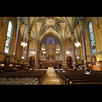 Salt Lake City, Cathedral of the Madeleine, Innenraum in Richtung Chor