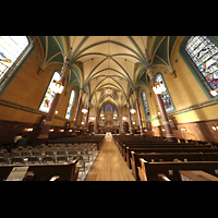 Salt Lake City, Cathedral of the Madeleine, Innenraum in Richtung Chor