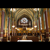 Salt Lake City, Cathedral of the Madeleine, Innenraum in Richtung Orgel