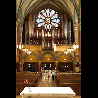 Salt Lake City, Cathedral of the Madeleine, Blick ber den Altar zur Orgel