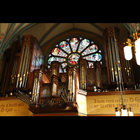Salt Lake City, Cathedral of the Madeleine, Orgelempore seitlich