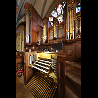 Salt Lake City, Cathedral of the Madeleine, Orgel mit Spieltisch seitlich
