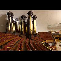 Salt Lake City, Mormon Tabernacle, Orgel mit Spieltisch seitlich