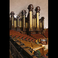 Salt Lake City, Mormon Tabernacle, Orgel mit Spieltisch seitlich