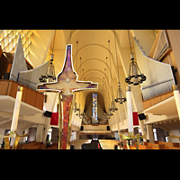 San Diego, First United Methodist Church, Blick vom Altar ber die Chancel Organ zur Hauptorgel