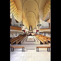 San Diego, First United Methodist Church, Blick vom Altar ber die Chancel Organ zur Hauptorgel