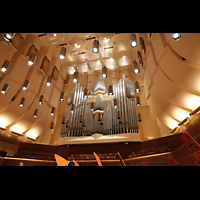 San Francisco, Louise M. Davies Symphony Hall, Seitlicher Blick von der Orchesterbhne auf die Orgel