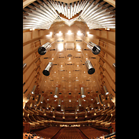 San Francisco, Louise M. Davies Symphony Hall, Blick auf die Orgel, zur Decke und in den Saal