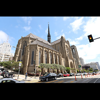 San Francisco, Grace Episcopal Cathedral, Ansicht von Sdwesten von der California Street
