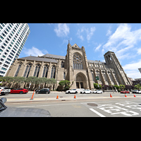 San Francisco, Grace Episcopal Cathedral, Ansicht von Sden von der California Street