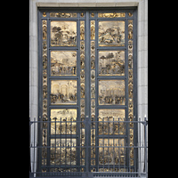 San Francisco, Grace Episcopal Cathedral, Hauptportal: 'Doors of Paradise' - Replik der Tren des Baptisteriums in Florenz