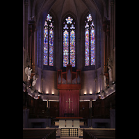San Francisco, Grace Episcopal Cathedral, Chorraum mit Hauptorgelgehusen links und rechts und Bombarde-Division in der Mitte