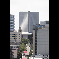 San Francisco, St. Mary's RC Cathedral of the Assumption, Blick aus dem Hotel Spero entlang der Farrell Street zur Kathedrale