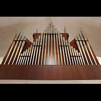San Francisco, St. Mary's RC Cathedral of the Assumption, Pfeifen der Rear Bombarde 16' an der Rckseite der Orgel