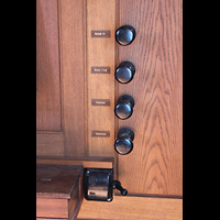 Eckernfrde, St. Nicolai, Rechte Registerstaffel der Chororgel