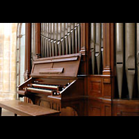 Osnabrck, Dom St. Petrus, Chororgel mit Spieltisch