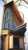 Stege (Insel Møn), Sct. Hans Kirke (Hauptorgel im Transept), Orgel / organ