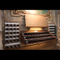Salzburg, Stiftskirche St. Peter, Spieltisch seitlich