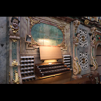 Salzburg, Stiftskirche St. Peter, Spieltisch seitlich