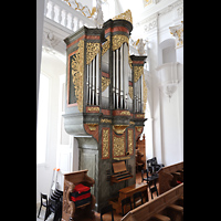 Disentis, Benediktinerkloster, Klosterkirche St. Martin, Chororgel seitlich