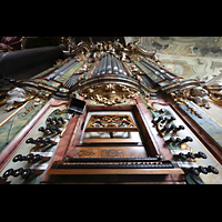 Einsiedeln, Benediktinerabtei, Chororgel perspektivisch