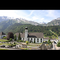 Engelberg, Klosterkirche, Ansicht von Norden