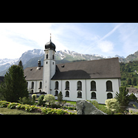 Engelberg, Klosterkirche, Ansicht von Nordwesten