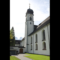 Engelberg, Klosterkirche, Ansicht von Nordwesten
