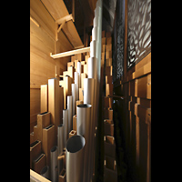 Engelberg, Klosterkirche, Pfeifen des Gro�pedals