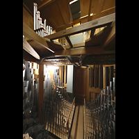 Engelberg, Klosterkirche, Pfeifen im Oberwerk (4. Manual)