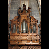 Luzern, Franziskanerkirche St. Maria in der Au, Prospekt der Chororgel